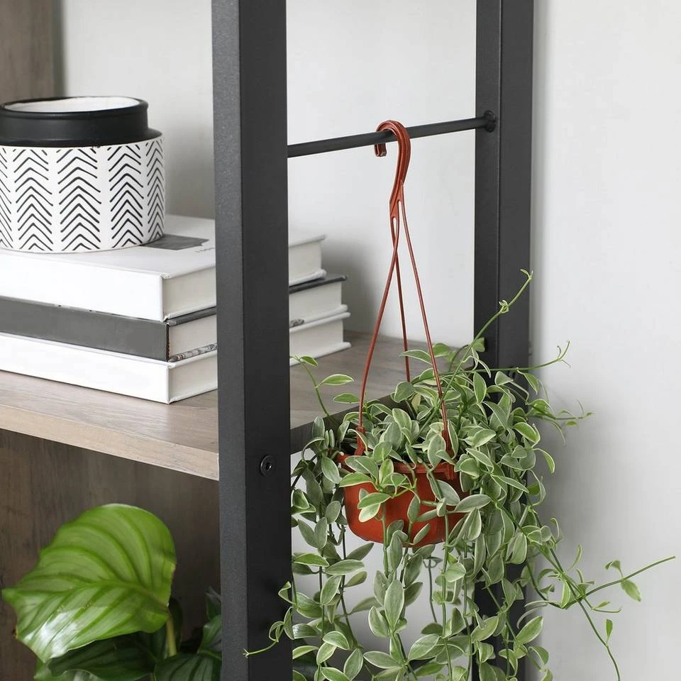 VASAGLE Bücherregal »LBC12BX«, Büroregal, Standregal, Wohnzimmer, Arbeitszimmer Grau, Vintage 14 VASAGLE Bücherregal »LBC12BX«, Büroregal, Standregal, Wohnzimmer, Arbeitszimmer Grau, Vintage – Bild 12