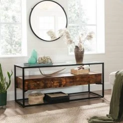 VASAGLE Lowboard »LTV051B01«, TV-Regal, Fernsehtisch, Couchtisch, Glastisch, vintage -Vasagle Auslauf Geschäft de58dd76 0ce4 4dd1 890b abe7ccc1514a