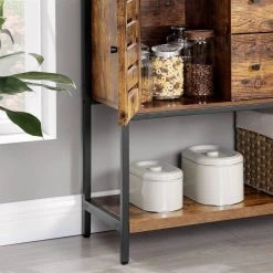 VASAGLE Sideboard »LSC082B01«, Kommode mit 2 Schubladen und Ablage, aus Metallrahmen, Holzoptik, stabil, vintage -Vasagle Auslauf Geschäft e28fdad9 cf1d 4582 9884 128afe6bffbc