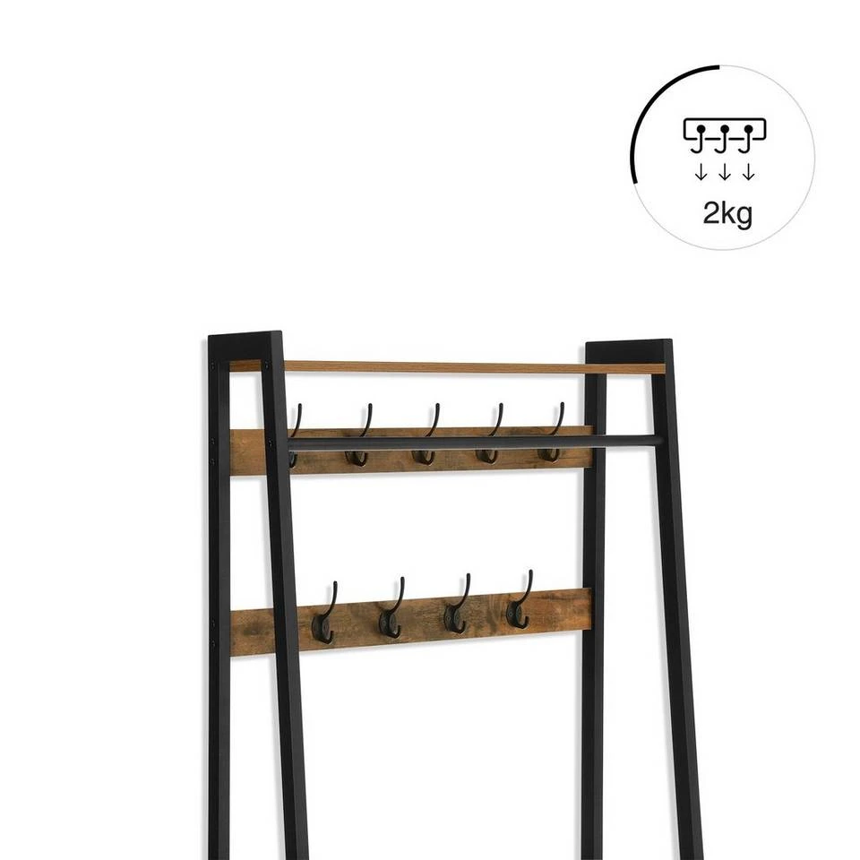 VASAGLE Garderobenständer »LGR13BX«, Kleiderständer im Industrie-Design, vintage 8 VASAGLE Garderobenständer »LGR13BX«, Kleiderständer im Industrie-Design, vintage – Bild 6