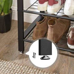 VASAGLE Garderobenständer »HSR41«, Kleiderständer mit Schuhablagen, vintage Grau, Walnussbraun 39 VASAGLE Garderobenständer »HSR41«, Kleiderständer mit Schuhablagen, vintage Grau, Walnussbraun -Vasagle Auslauf Geschäft e304594a 37ed 4496 8d09 f08178cd347e