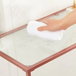 VASAGLE Konsolentisch »LGT26G LGT026A02 LGT026B01«, Beistelltisch, Sofatisch stabil, Glastisch, Wohnzimmer Ros&eacute;gold, Goldfarben, Schwarz -Vasagle Auslauf Geschäft e42356af 69fa 4a74 9f4d d3d271f8b015