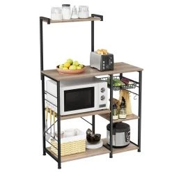 VASAGLE Standregal »KKS035/35«, Küchenregal mit Metallkorb, 6 S-Haken und Regalablagen, 90 x 40 x 132 cm, Industrie-Design Haselnussbraun-schwarz, Greige-schwarz, Vintage 52 VASAGLE Standregal »KKS035/35«, Küchenregal mit Metallkorb, 6 S-Haken und Regalablagen, 90 x 40 x 132 cm, Industrie-Design Haselnussbraun-schwarz, Greige-schwarz, Vintage -Vasagle Auslauf Geschäft e442a336 b7f2 45bd 84af e18da2d5fa48