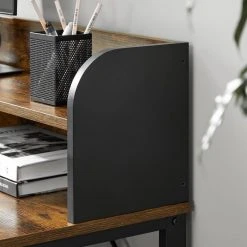 VASAGLE Computertisch »LWD066B01«, Schreibtisch mit Monitorständer, 3-stöckiger Rollwagen, Stahlrahmen, Industriestil, vintage -Vasagle Auslauf Geschäft e52e45b6 77d1 46e2 b66b 6119e62c27f2