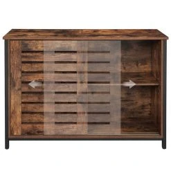 VASAGLE Kommode »LSC081B01«, Sideboard, Küchenschrank mit Schiebetüren, Wohnzimmer, Flur, Homeoffice, Stahlgestell, Breite 100 cm, vintage -Vasagle Auslauf Geschäft e9b088d2 e0f8 40bf 89c6 05827725825e
