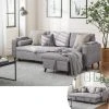 VASAGLE Schlafsofa »LCS801«, Bettsofa mit Stauraum, Ecksofa, mit Becherhalter, einfache Montage, 223 x 142 x 88 cm (L x B x H), modern Dunkelgrau, Hellgrau 1 VASAGLE Schlafsofa »LCS801«, Bettsofa mit Stauraum, Ecksofa, mit Becherhalter, einfache Montage, 223 x 142 x 88 cm (L x B x H), modern Dunkelgrau, Hellgrau -Vasagle Auslauf Geschäft e9c3d83d cdbb 44d2 bae3 606f3399a822