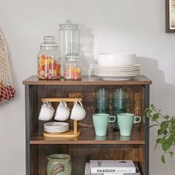 VASAGLE Highboard »LSC66«, Kommode, mit 2 offenen Regalfächern, Holzoptik, Hohe 125 cm, Wohnzimmer, Flur, Büro, vintage 14 VASAGLE Highboard »LSC66«, Kommode, mit 2 offenen Regalfächern, Holzoptik, Hohe 125 cm, Wohnzimmer, Flur, Büro, vintage -Vasagle Auslauf Geschäft eb7c83fd a6ec 4754 aa79 3cba826852d7