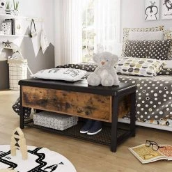 VASAGLE Sitzbank »LSB47BX LSB047B03«, Sitzbank, Eisen, vintage Haselnussbraun -Vasagle Auslauf Geschäft ec455ebb c46b 40dd 9653 4c6102a75803