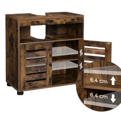 VASAGLE Waschbeckenunterschrank »BBK04BX« Badschrank, Badezimmerschrank, 60 x 30 x 63 cm, vintage -Vasagle Auslauf Geschäft eed469f0 11bd 47d4 9f64 54c613602a0a