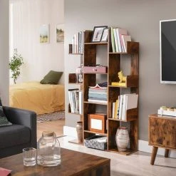 VASAGLE Bücherregal »LBC67BXV1 LBC067W01«, Standregal mit 13 Fächern, Aufbewahrungsregal, 86 x 25 x 140 cm, mit abgerundeten Ecken Vintage, Wei&szlig; -Vasagle Auslauf Geschäft f00ff785 053c 4d2c 9322 d25e79ae7e65