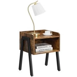 VASAGLE Nachttisch »LET54X LET799B01« (1-St), Beistelltisch, stapelbarer Nachtschrank, Metallbeine, vintage -Vasagle Auslauf Geschäft f0fc8838 1076 4c96 a617 e148a6490107