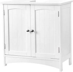 VASAGLE Waschbeckenunterschrank »BBC01WT BBC001G01« Unterschrank, 60 x 60 x 30 cm, Landhausstil Grau, Wei&szlig; -Vasagle Auslauf Geschäft f34a51f1 0b2b 46a3 b65a 1fef660f1371