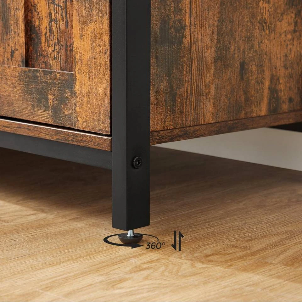 VASAGLE Sideboard »LSC094B01«, Küchenschrank, Weinschrank, mit 2 Türen, Breite 100 cm, für Wohnzimmer, Küche, vintage 9 VASAGLE Sideboard »LSC094B01«, Küchenschrank, Weinschrank, mit 2 Türen, Breite 100 cm, für Wohnzimmer, Küche, vintage – Bild 7