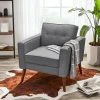 VASAGLE Relaxsessel »LAC003G01 LAC003M01«, Fernsehsessel, Loungesessel, mit Sitzkissen, für Wohnzimmer, Büro Beige, Grau