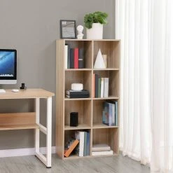 VASAGLE Raumteiler »LBC203 LBC24«, Würfelregal, Bücherschrank, freistehend, als Dekoration, Wohnzimmer, Schlafzimmer, Kinderzimmer Eiche Hell, Wei&szlig;, Vintage -Vasagle Auslauf Geschäft f8efc499 1904 440e 81db 7eef9e2dcf68