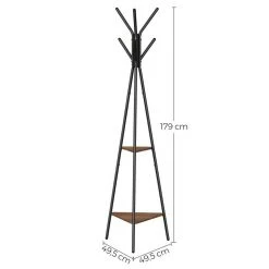 VASAGLE Garderobenständer »RCR16«, Kleiderständer in Baumform, mit 2 Ablagen, für Kleidung, Hüte, Taschen, 179cm, vintage Greige, Haselnussbraun 38 VASAGLE Garderobenständer »RCR16«, Kleiderständer in Baumform, mit 2 Ablagen, für Kleidung, Hüte, Taschen, 179cm, vintage Greige, Haselnussbraun -Vasagle Auslauf Geschäft f92dc812 a34c 46c5 9f73 2885a2a8bb4a