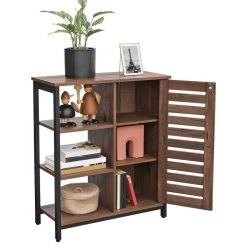 VASAGLE Sideboard »LSC74BX LSC74GD«, Küchenschrank mit 3 offenen Ablagen, Stahlgestell, vintage Braun -Vasagle Auslauf Geschäft f9e998ae 0855 4d87 a898 4d5421f80d46