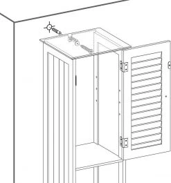 VASAGLE Badkommode »BBC69WT«, Hochschrank, Badschrank mit 2 Lamellentüren, weiß 13 VASAGLE Badkommode »BBC69WT«, Hochschrank, Badschrank mit 2 Lamellentüren, weiß -Vasagle Auslauf Geschäft fd260f5a b26f 4a08 926e fb3c9431aaa9