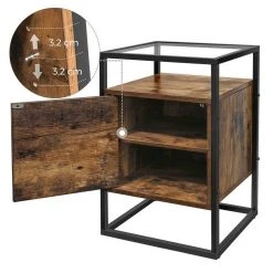 VASAGLE Nachttisch »LNT05BX«, Nachtschrank, Beistelltisch, Glastisch, vintage -Vasagle Auslauf Geschäft ffbc1083 b9a4 4fb1 be7a eca7eddc516c